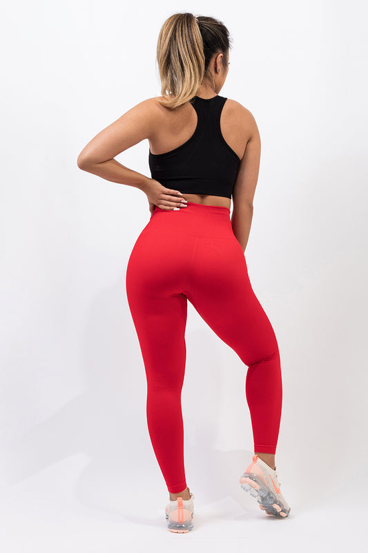 Chilli Red Seamless Leggings