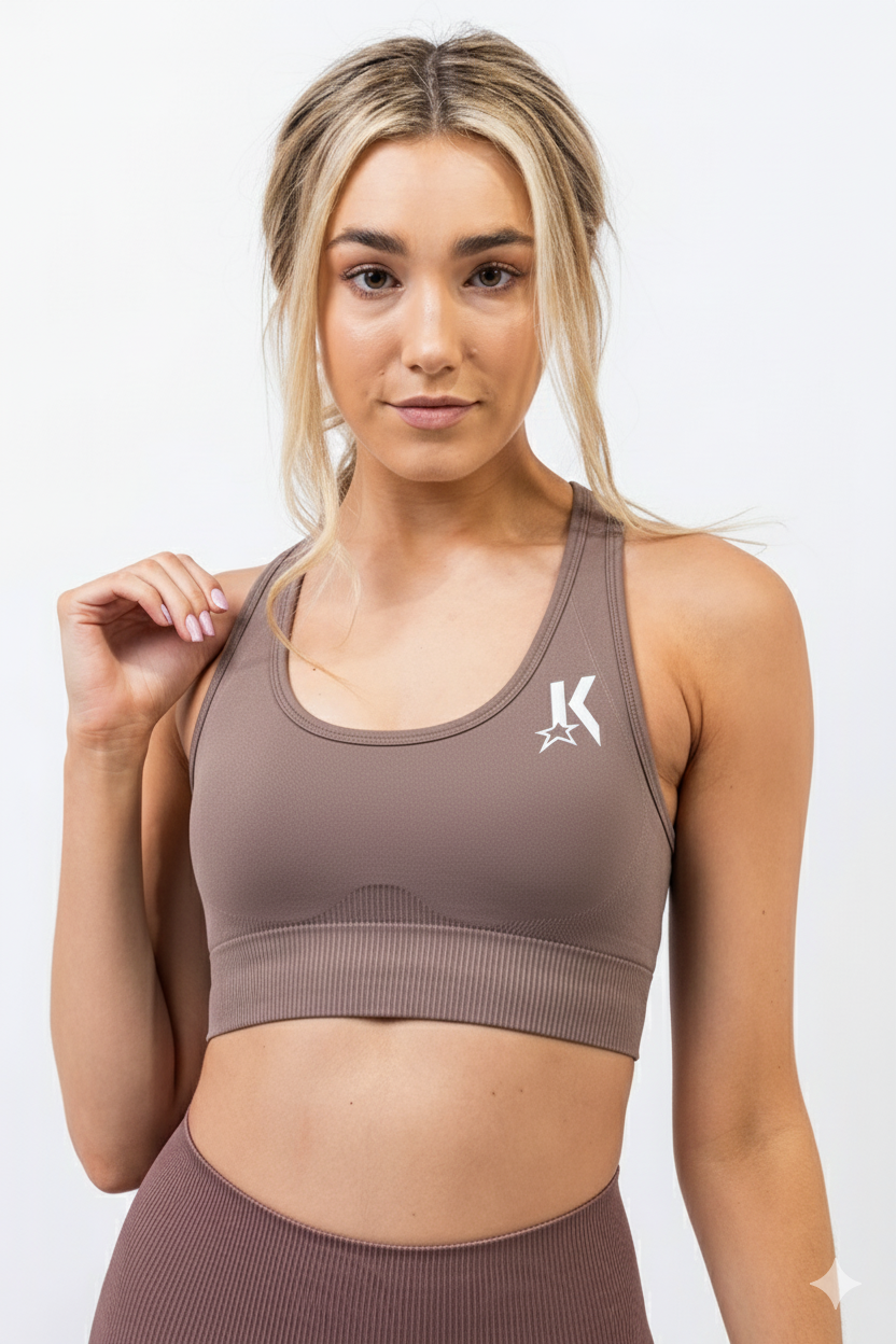Mocha Seamless Bra - Kreps