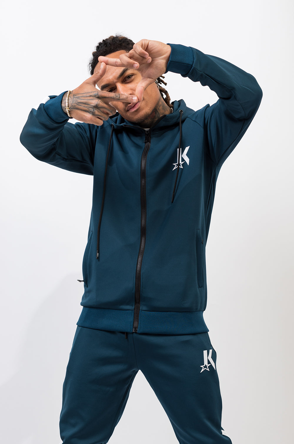 Prussian Blue Zip Jacket - Kreps