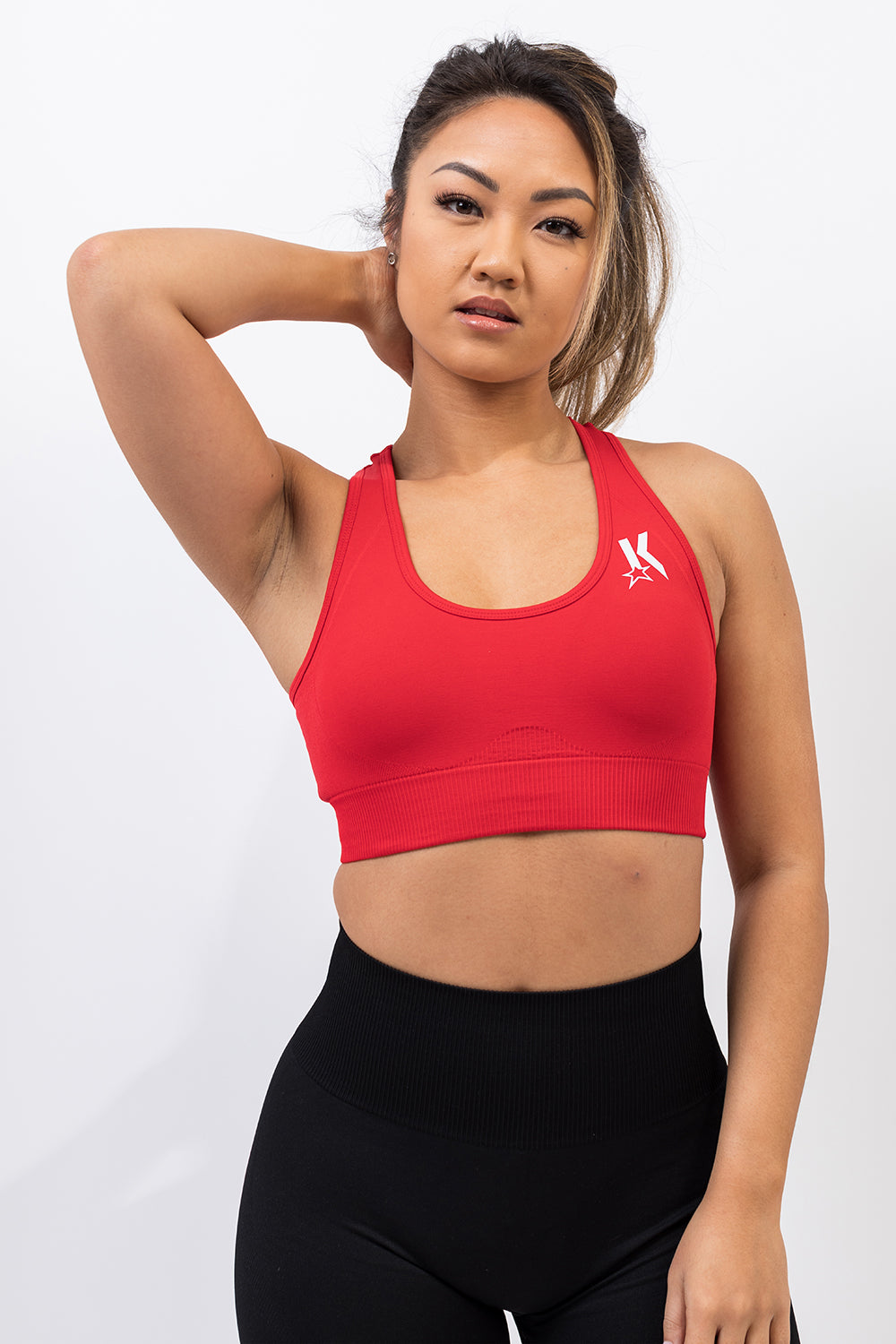 Chilli Red Seamless Bra - Kreps