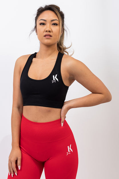 Chilli Red Seamless Leggings - Kreps