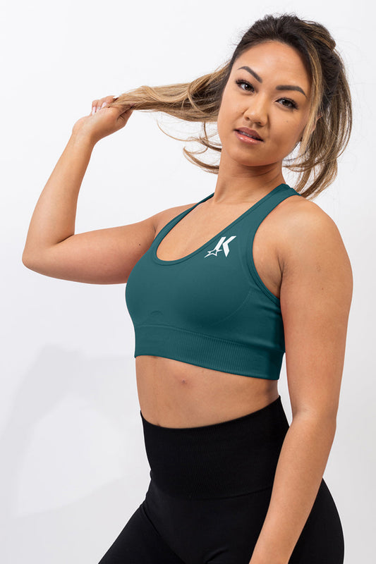 Teal Seamless Bra