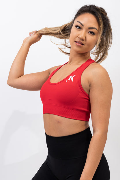 Chilli Red Seamless Bra - Kreps
