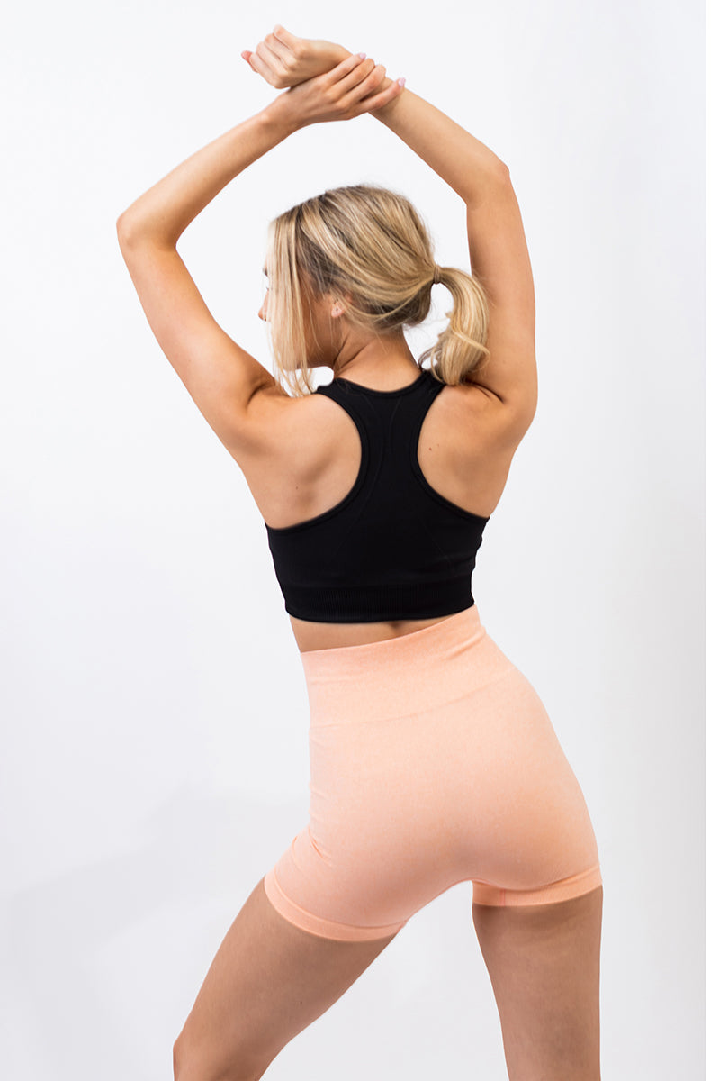 Pure Black Seamless Bra - Kreps