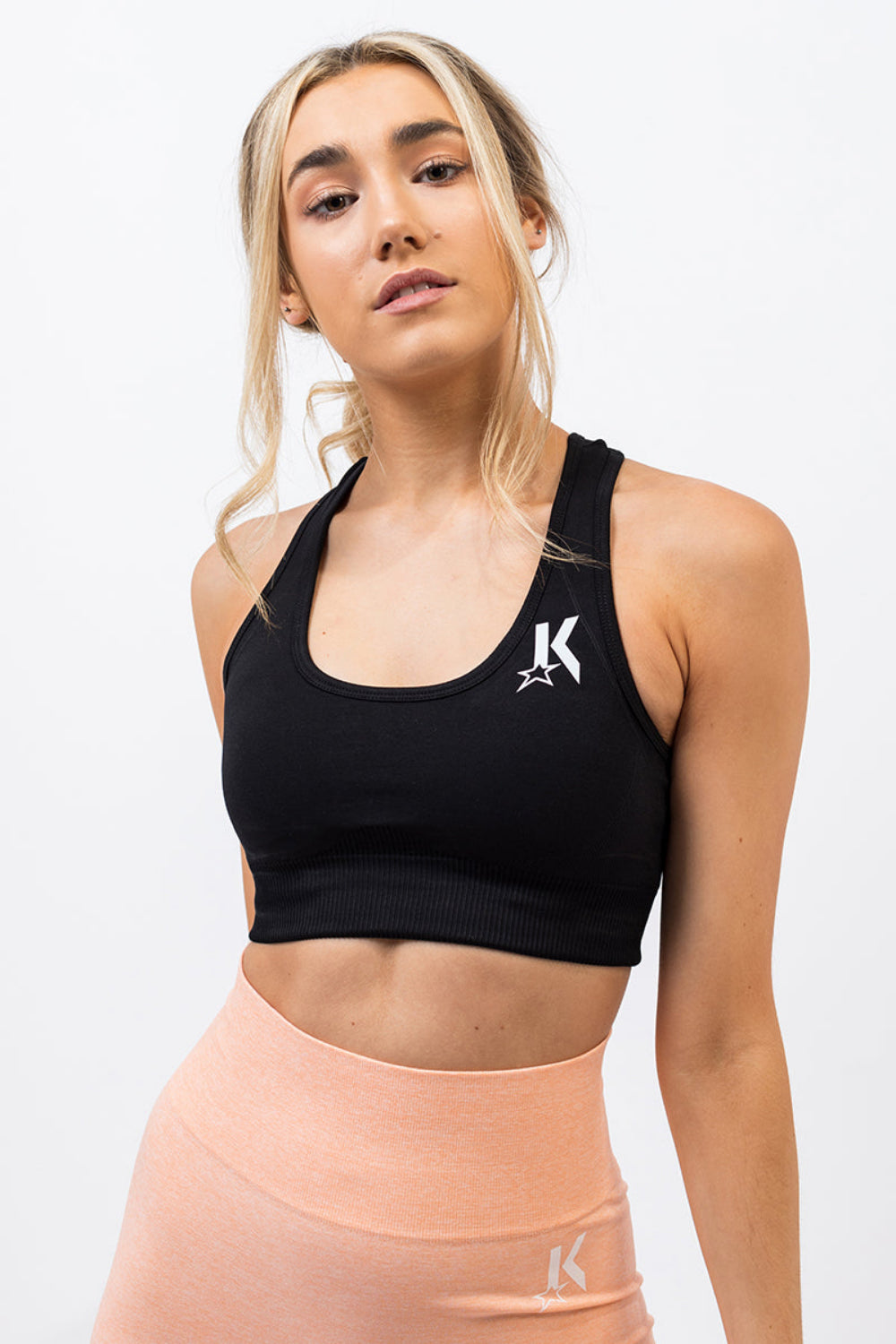 Pure Black Seamless Bra - Kreps