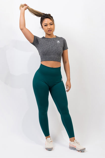 Teal Seamless Leggings - Kreps