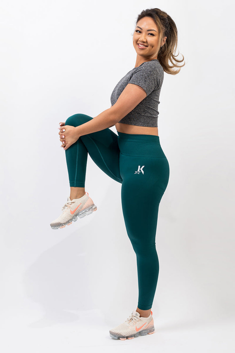 Teal Seamless Leggings - Kreps