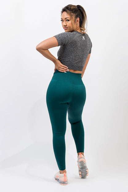 Teal Seamless Leggings - Kreps