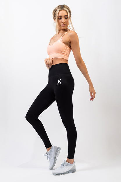 Pure Black Seamless Leggings - Kreps