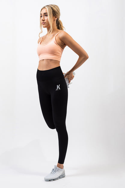 Pure Black Seamless Leggings - Kreps