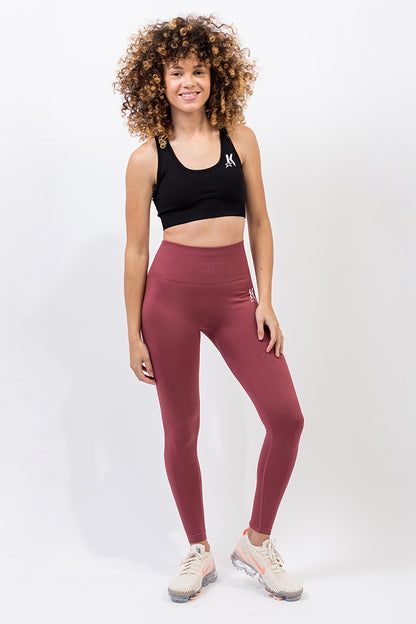 Dusty Pink Seamless Leggings - Kreps