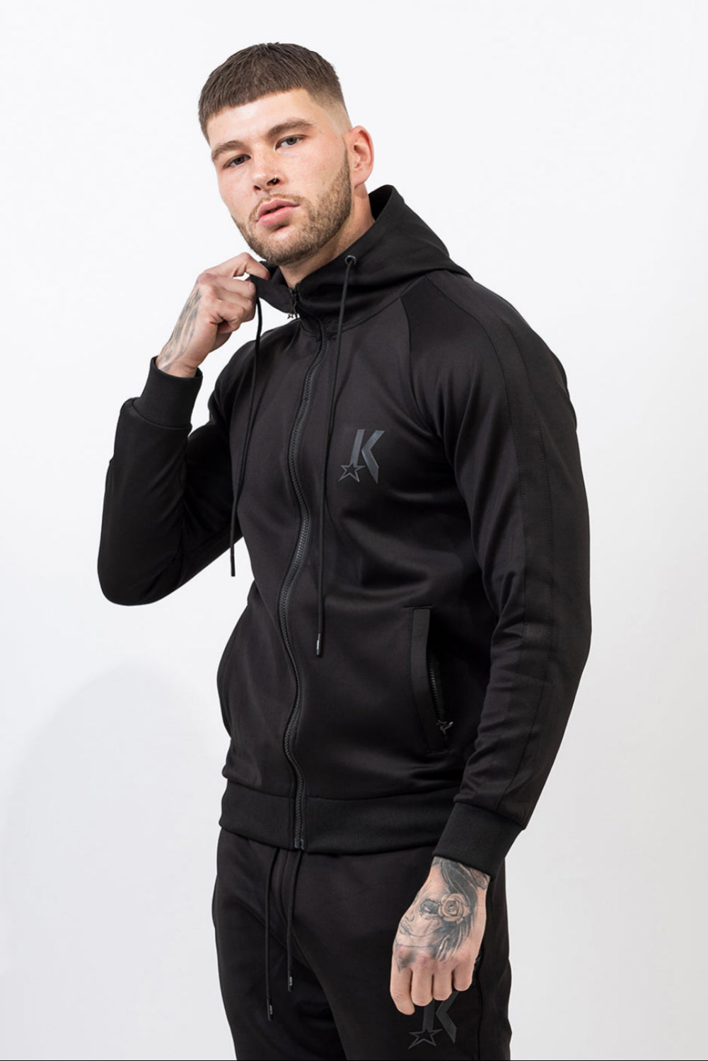 Triple Black Zip Jacket - Kreps